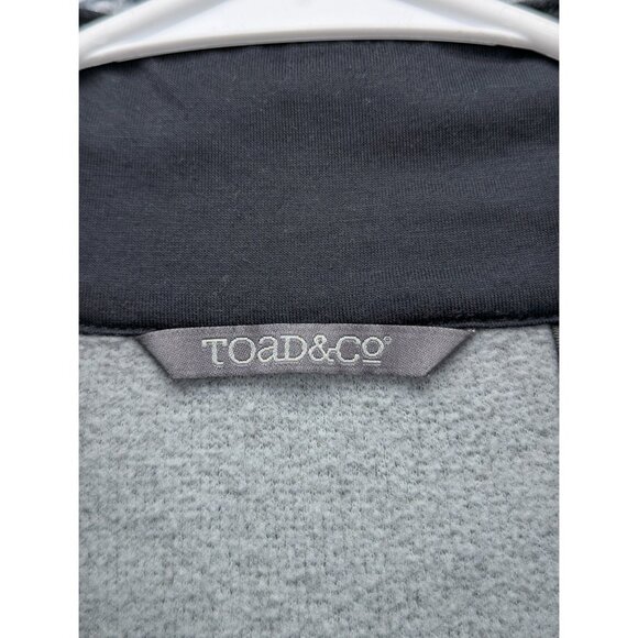 Toad & Co Outbound 1/4 Zip Sweater Mens LG Wool Blend Outdoor Hiking Golf Gray - Picture 9 of 11
